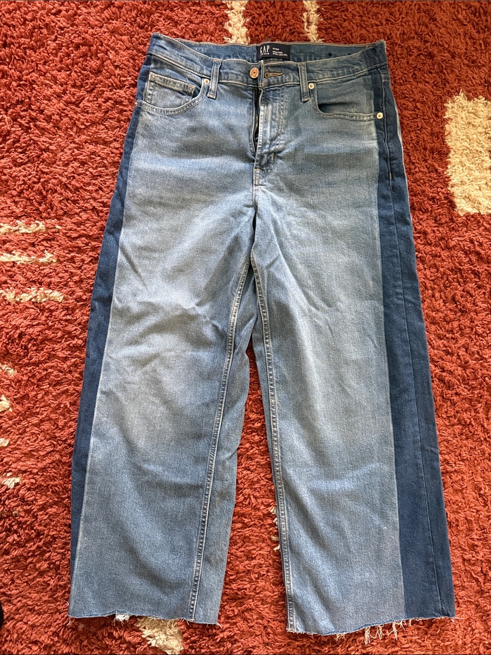GAP Two-Tone Blue Denim Jeans